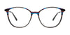 Takumi TK1324 Eyeglasses | Size 50 / Red & Multicolor Lines