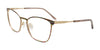 Takumi TK1326 Eyeglasses | Size 53 / Gold & Multicolor Stripes