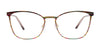 Takumi TK1326 Eyeglasses | Size 53 / Gold & Multicolor Stripes