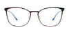 Takumi TK1326 Eyeglasses | Size 53 / Gold & Multicolor Stripes