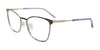 Takumi TK1326 Eyeglasses | Size 53 / Purple & Multicolor Stripes