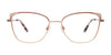 Takumi TK1331 Eyeglasses with Clip-on Sunglasses | Size 53 / Pink