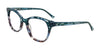 Takumi TK1340 Eyeglasses | Size 51 / Teal & Blue Tortoise