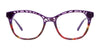 Takumi TK1340 Eyeglasses | Size 51 / Purple & Red Tortoise