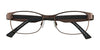 Takumi TK910 Eyeglasses with Clip-on Sunglasses | Size 50 / Satin Brown
