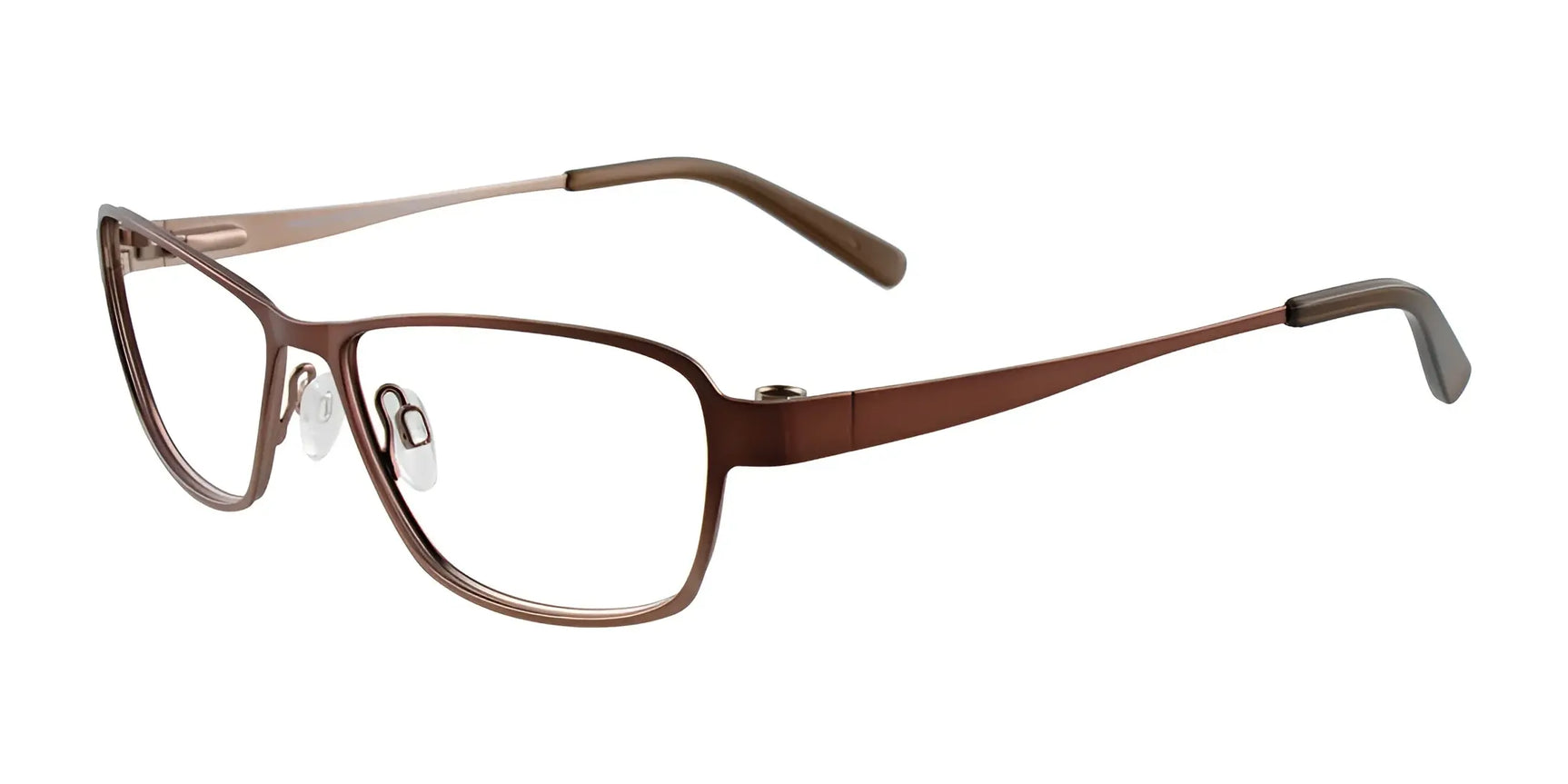 Takumi TK915 Eyeglasses with Clip-on Sunglasses Satin Brown & Light Brown