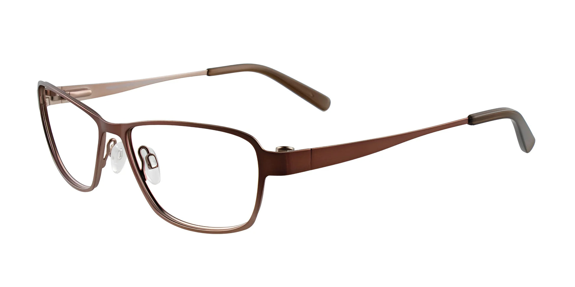 Takumi TK915 Eyeglasses with Clip-on Sunglasses Satin Brown & Light Brown