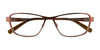 Takumi TK915 Eyeglasses with Clip-on Sunglasses | Size 53 / Satin Brown & Light Brown
