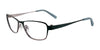 Takumi TK915 Eyeglasses with Clip-on Sunglasses | Size 53 / Satin Dark Teal & Silver