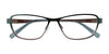 Takumi TK915 Eyeglasses with Clip-on Sunglasses | Size 53 / Satin Brown & Light Brown