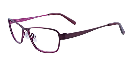 Takumi TK915 Eyeglasses with Clip-on Sunglasses Satin Eggplant & Fuchsia