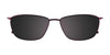 Takumi TK915 Eyeglasses with Clip-on Sunglasses | Size 53 / Satin Brown & Light Brown