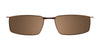 Takumi TK917 Eyeglasses with Clip-on Sunglasses | Size 53 / Metallic Blue & Silver