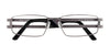 Takumi TK917 Eyeglasses with Clip-on Sunglasses | Size 53 / Metallic Blue & Silver