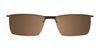 Takumi TK918 Eyeglasses with Clip-on Sunglasses | Size 49 / Matt Black & Burgundy