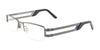 Takumi TK918 Eyeglasses with Clip-on Sunglasses | Size 49 / Satin Grey & Navy
