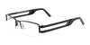 Takumi TK918 Eyeglasses with Clip-on Sunglasses | Size 49 / Matt Black & Burgundy