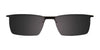 Takumi TK918 Eyeglasses with Clip-on Sunglasses | Size 49 / Matt Black & Burgundy