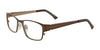 Takumi TK919 Eyeglasses with Clip-on Sunglasses | Size 52 / Satin Dark Brown