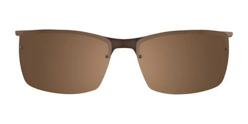 Takumi TK919 Eyeglasses with Clip-on Sunglasses / Size 52 / Satin Dark Brown