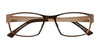 Takumi TK919 Eyeglasses with Clip-on Sunglasses | Size 52 / Satin Dark Brown