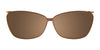 Takumi TK920 Eyeglasses with Clip-on Sunglasses | Size 52 / Marbled Brown