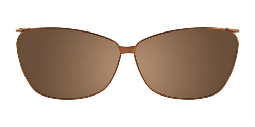 Takumi TK920 Eyeglasses with Clip-on Sunglasses / Size 52 / Marbled Brown