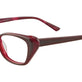 Dark Burgundy & Marbled Red