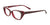 Takumi TK921 Eyeglasses with Clip-on Sunglasses | Size 49 / Dark Burgundy & Marbled Red