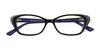 Takumi TK921 Eyeglasses with Clip-on Sunglasses | Size 49 / Black & Blue