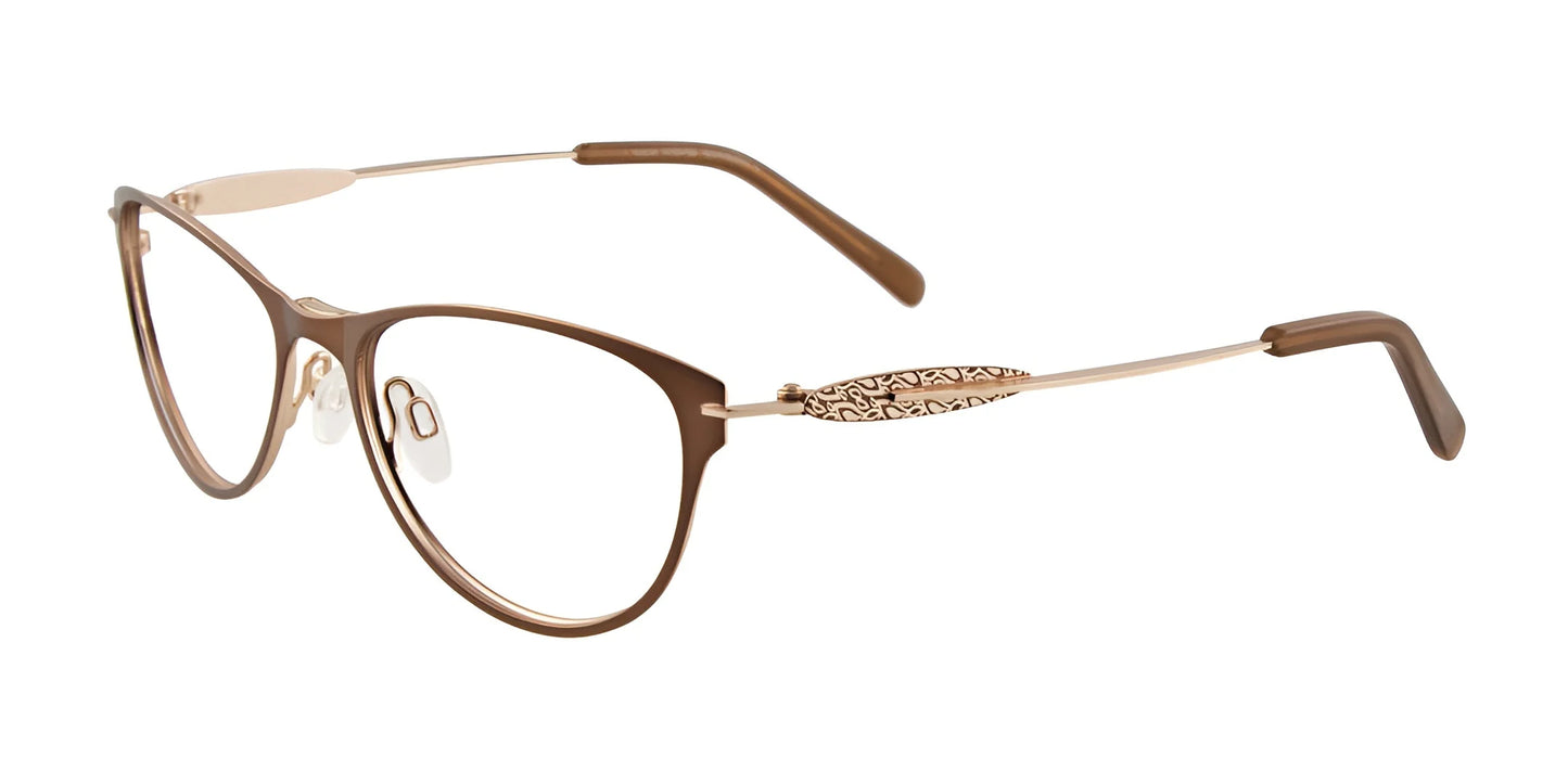 Takumi TK926 Eyeglasses with Clip-on Sunglasses Matt Brown