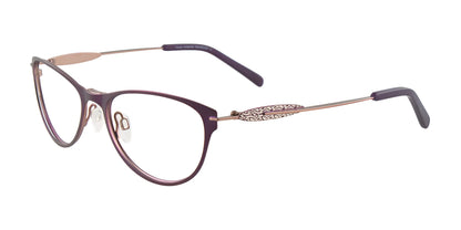 Takumi TK926 Eyeglasses with Clip-on Sunglasses Matt Violet