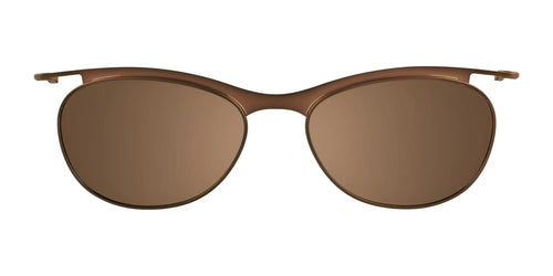 Takumi TK931 Eyeglasses with Clip-on Sunglasses / Size 49 / Matt Brown