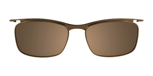Takumi TK932 Eyeglasses with Clip-on Sunglasses / Size 52 / Matt Brown