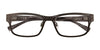 Takumi TK932 Eyeglasses with Clip-on Sunglasses | Size 52 / Matt Brown