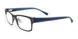 Takumi TK932 Eyeglasses with Clip-on Sunglasses Matt Dark Blue