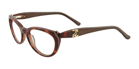 Takumi TK933 Eyeglasses with Clip-on Sunglasses Marbled Caramel