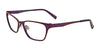 Takumi TK949 Eyeglasses with Clip-on Sunglasses | Size 52 / Satin Purple & Caramel