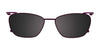 Takumi TK949 Eyeglasses with Clip-on Sunglasses | Size 52 / Satin Black & Turquoise