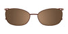 Takumi TK954 Eyeglasses with Clip-on Sunglasses | Size 55 / Satin Dark Brown
