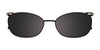 Takumi TK954 Eyeglasses with Clip-on Sunglasses | Size 55 / Satin Dark Brown