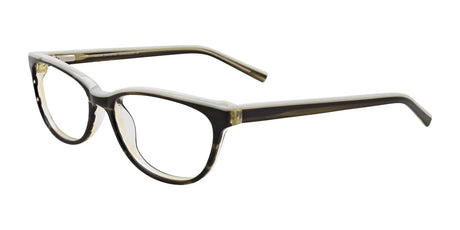 Takumi TK962 Eyeglasses with Clip-on Sunglasses Marbled Brown & Cream