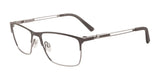 Takumi TK966 Eyeglasses with Clip-on Sunglasses Satin Steel & Silver