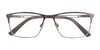 Takumi TK966 Eyeglasses with Clip-on Sunglasses | Size 55 / Satin Steel & Silver