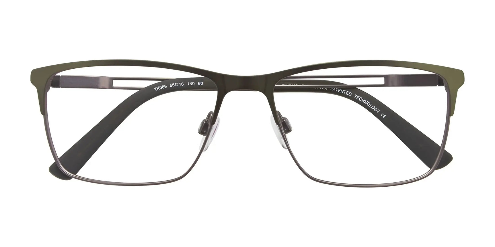 Takumi TK966 Eyeglasses with Clip-on Sunglasses | Size 55