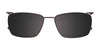 Takumi TK966 Eyeglasses with Clip-on Sunglasses | Size 55 / Clip Only (Color №020)