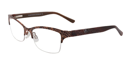 Takumi TK972 Eyeglasses with Clip-on Sunglasses Light & Dark Brown