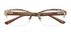 Takumi TK972 Eyeglasses with Clip-on Sunglasses | Size 53 / Light & Dark Brown