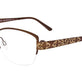 Satin Dark Brown & Gold