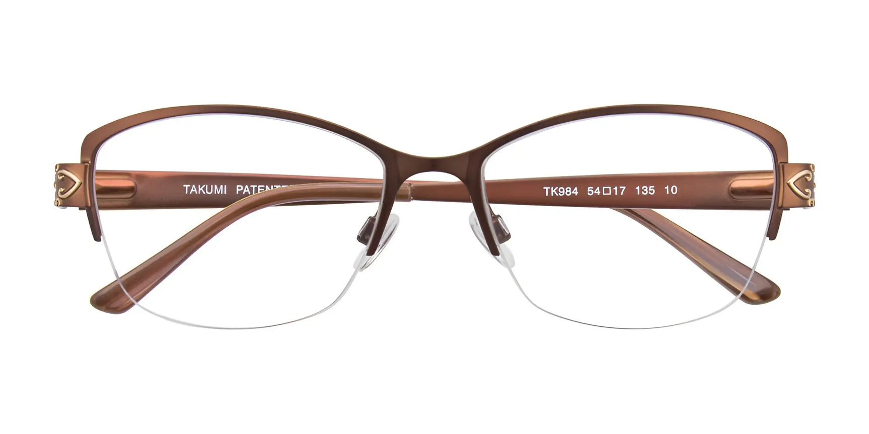 Takumi TK984 Eyeglasses with Clip-on Sunglasses | Size 54